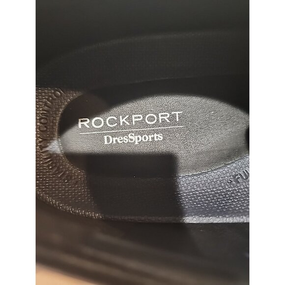 ROCKPORT size 13 Waterproof mens black leather cap toe oxford dress shoes vibram - Picture 5 of 10